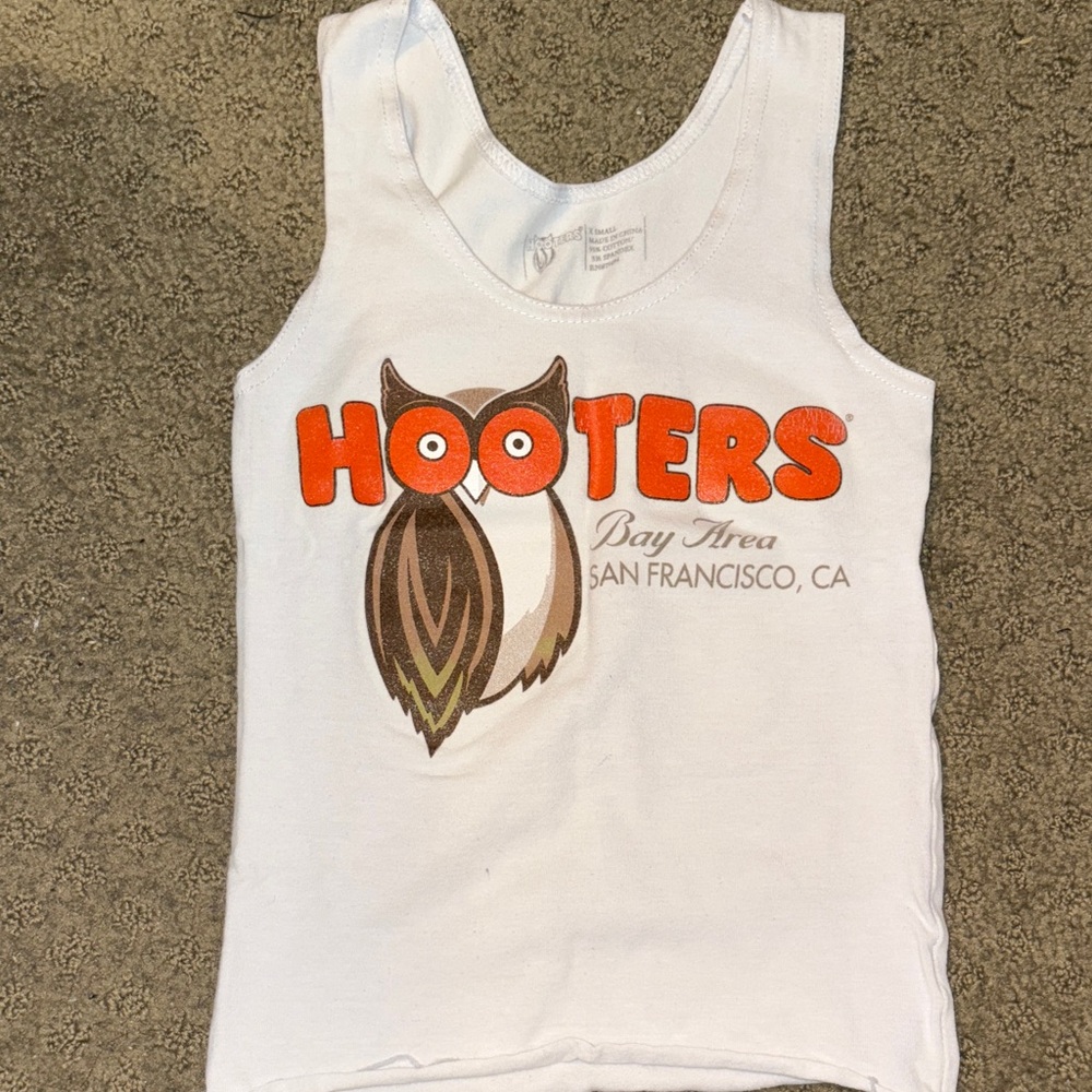 Hooters Bay Area SF White Tank Top